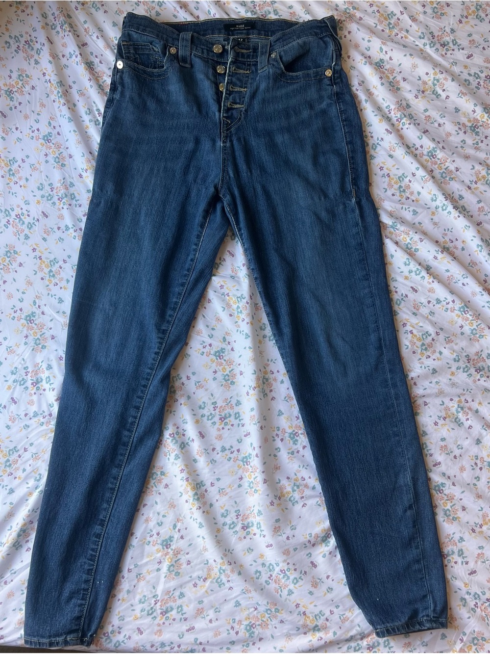 True Religion High-Rise Button-Fly Jeans